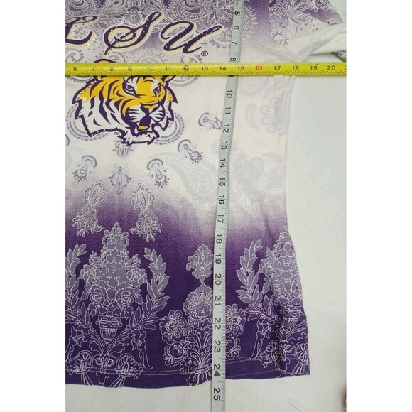 P. Michael LSU Tigers Womens Shirt Sz M Purple Football - Picture 7 of 9